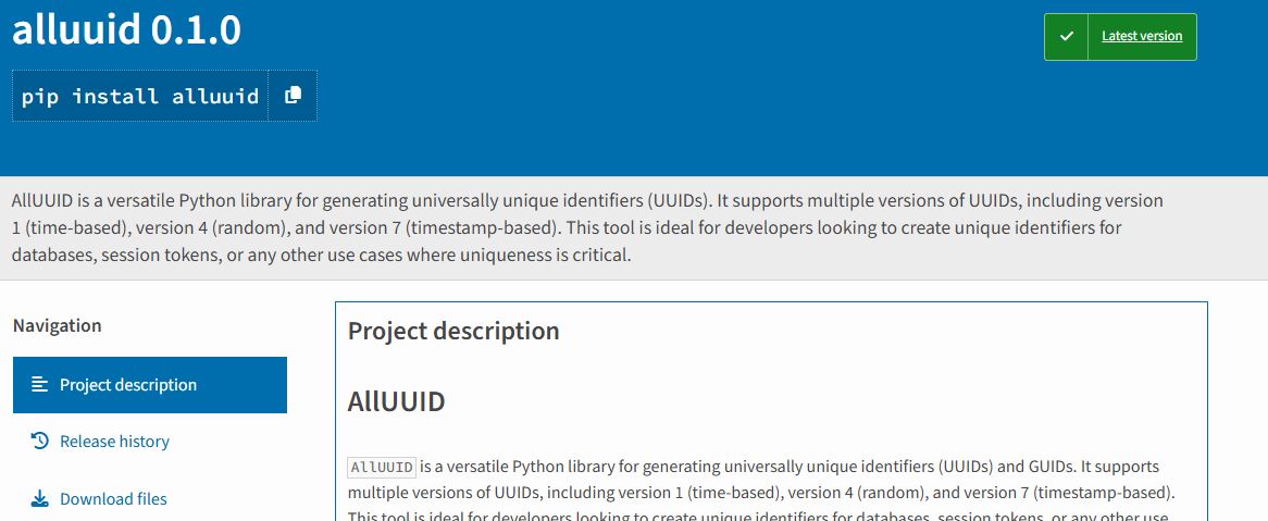 alluuid-pypi