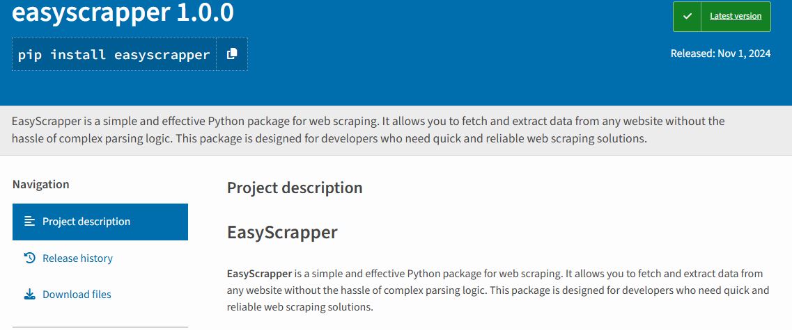 easyscrapper-pypi