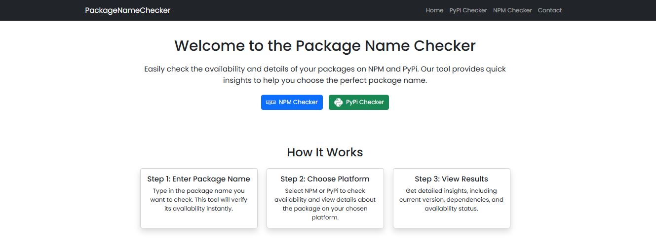 Package-Name-Checker